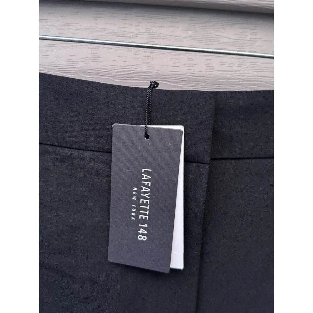 Lafayette 148 Silk Pants Black Straight Leg Women's SZ 22W MSRP $378 NWT - Picture 2 of 6